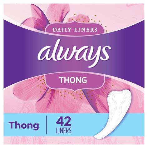 always panty liners thong|Always .